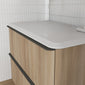 Royo Dai 1000mm 2-Drawer Countertop Vanity Unit - Nordic Oak