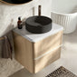 Royo Dai 600mm 2-Drawer Countertop Vanity Unit - Nordic Oak