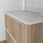 Royo Dai 1000mm 2-Drawer Countertop Vanity Unit - Nordic Oak