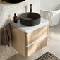 Royo Dai 600mm 2-Drawer Countertop Vanity Unit - Nordic Oak