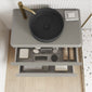 Royo Dai 800mm 2-Drawer Countertop Vanity Unit - Matt Sand