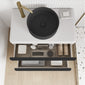 Royo Dai 800mm 2-Drawer Countertop Vanity Unit - Matt Sand
