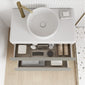 Royo Dai 800mm 2-Drawer Countertop Vanity Unit - Matt Sand