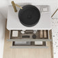 Royo Dai 800mm 2-Drawer Countertop Vanity Unit - Matt Sand