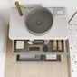 Royo Dai 800mm 2-Drawer Countertop Vanity Unit - Matt Sand
