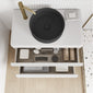 Royo Dai 800mm 2-Drawer Countertop Vanity Unit - Matt Sand