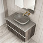 Royo Dai 800mm 2-Drawer Countertop Vanity Unit - Samara Ash
