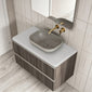Royo Dai 800mm 2-Drawer Countertop Vanity Unit - Samara Ash