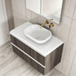 Royo Dai 800mm 2-Drawer Countertop Vanity Unit - Samara Ash