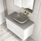 Royo Dai 1000mm 2-Drawer Countertop Vanity Unit - Gloss White
