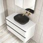 Royo Dai 1000mm 2-Drawer Countertop Vanity Unit - Gloss White