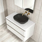 Royo Dai 1000mm 2-Drawer Countertop Vanity Unit - Gloss White