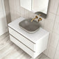 Royo Dai 1000mm 2-Drawer Countertop Vanity Unit - Gloss White