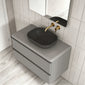 Royo Dai 800mm 2-Drawer Countertop Vanity Unit - Matt Sand