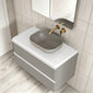 Royo Dai 800mm 2-Drawer Countertop Vanity Unit - Matt Sand