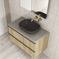 Royo Dai 1000mm 2-Drawer Countertop Vanity Unit - Nordic Oak