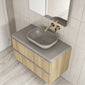 Royo Dai 1000mm 2-Drawer Countertop Vanity Unit - Nordic Oak