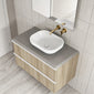 Royo Dai 1000mm 2-Drawer Countertop Vanity Unit - Nordic Oak