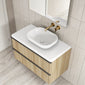 Royo Dai 1000mm 2-Drawer Countertop Vanity Unit - Nordic Oak