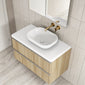 Royo Dai 1000mm 2-Drawer Countertop Vanity Unit - Nordic Oak
