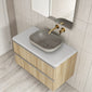 Royo Dai 1000mm 2-Drawer Countertop Vanity Unit - Nordic Oak