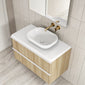 Royo Dai 1000mm 2-Drawer Countertop Vanity Unit - Nordic Oak