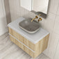 Royo Dai 1000mm 2-Drawer Countertop Vanity Unit - Nordic Oak