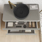 Royo Dai 1000mm 2-Drawer Countertop Vanity Unit - Gloss White