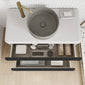 Royo Dai 1000mm 2-Drawer Countertop Vanity Unit - Gloss White