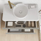 Royo Dai 1000mm 2-Drawer Countertop Vanity Unit - Gloss White