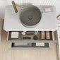 Royo Dai 1000mm 2-Drawer Countertop Vanity Unit - Gloss White