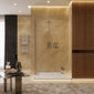 SDG Alumen 300 x 2000mm Wetroom Hinged Return Screen - Brushed Nickel