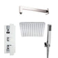 Art Premium Concealed Thermostatic Shower Valve with 250mm Rose & Handset - Chrome