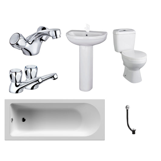  Mercatus Basin Pedestal Straight Bath Suite - 1600x700