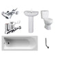 Mercatus Basin Pedestal Straight Bath Suite - 1600x700