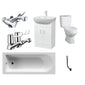 Mercatus Vanity Unit Straight Bath Suite - 1600x700