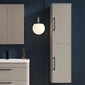 Pride 350mm Wall Hung Tall Boy Unit - Pebble Grey