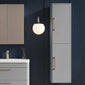 Pride 350mm Wall Hung Tall Boy Unit - Satin Grey