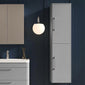 Pride 350mm Wall Hung Tall Boy Unit - Satin Grey