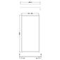 Nuie 1850x1000 Full Framed Wetroom Screen 8mm with Suported Bar - Brushed Pewter - welovecouk