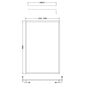 Nuie 1850x1200 Full Framed Wetroom Screen 8mm with Suported Bar - Brushed Pewter - welovecouk