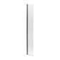 Nuie 1850 x 300mm Wetroom 8mm Return Screen -  Brushed Pewter - welovecouk