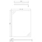 Nuie 1850 x 1400 Semi-frameless Wetroom Screen With Support Bar - Brushed Bronze - welovecouk