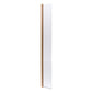 Nuie 1850 x 300 Semi-frameless Hinged Wetroom Screen - Brushed Bronze - welovecouk