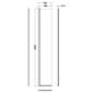 Nuie 1850 x 300 Semi-frameless Hinged Wetroom Screen - Brushed Bronze - welovecouk