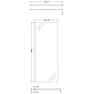 Nuie 1850 x 760 Semi-frameless Wetroom Screen With Support Bar - Brushed Bronze - welovecouk