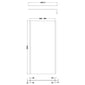 Nuie 1850x900 Outer Framed Wetroom Screen 8mm with Suported Bar - Brushed Pewter - welovecouk