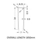 1850 Decorative Profile Undrilled - Brushed Pewter - welovecouk