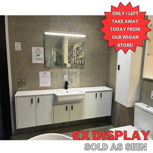 Calypso White Luxurious Brecon 1850 Wall Mounted Vanity & Storage Units