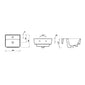 LECICO Zara 1Th Square Basin - 35cm - welovecouk